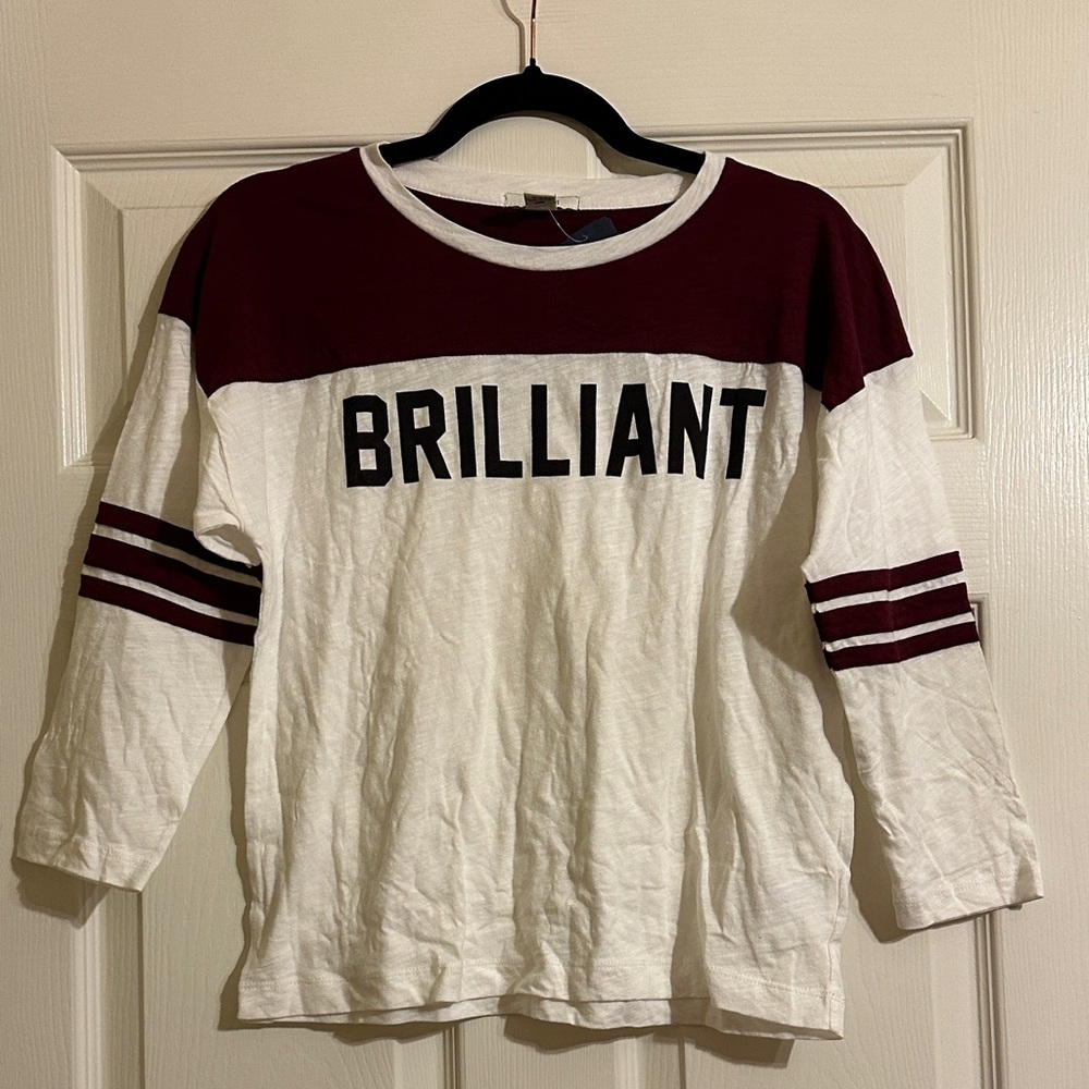 NWT Forever 21 Jersey Style Brilliant Graphic Tee